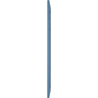 Ekena Millwork 12 W 45 H Gerçek Uyum PVC Bungalov Sabit Montajlı Panjurlar, Sojourn Blue