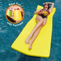 Pool Mate Foam Xx-Bonus Kool Kan Havuz Şamandıralı Büyük Yatak, Sarı