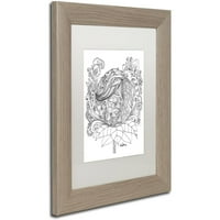 Marka Güzel Sanatlar Periler ve Ormanlık Yaratıklar 12 Tuval Sanatı KCDoodleArt Beyaz Mat, Huş Ağacı Çerçeve