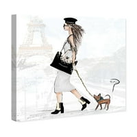 Wynwood Stüdyo Moda ve Glam Duvar sanatı Tuval Baskılar 'Pily Montiel-Ulusal köpek günü' Kıyafetleri-Siyah, Gri
