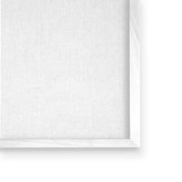 Stupell Industries Soyut Yuvarlak Şekiller Çizgili Desen Suluboya Detay Boyama Beyaz Çerçeveli Sanat Baskı Duvar