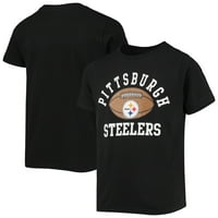 Gençlik Siyah Pittsburgh Steelers futbol tişörtü