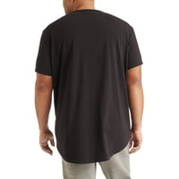 Strongside Giyim V Boyun T Gömlek Erkekler için-Kısa Kollu Büyük ve Uzun Boylu Gömlek