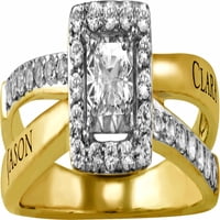 Kişiye Özel Aile Takıları Romantik Çiftin Taahhüt Yüzüğü Gümüş, Gümüş Üzeri Altın, Sarı ve Beyaz Altın olarak mevcuttur