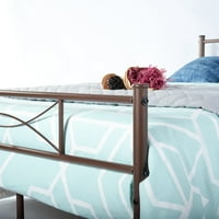 Teraves Yatak Odası Tam Metal Karyola İskeleti Platform Tabanlı Yatak Temeli Başlıklı