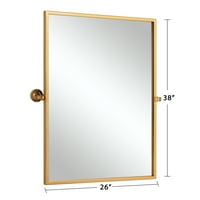 NeuType Kemerli Duvar Aynası Küçük Kemerli Ayna Dik Açılı Ayna 38 x26