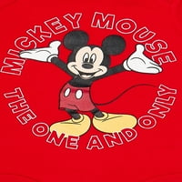 Mickey Mouse Erkek Bebek Bodysuits, 3'lü Paket, Bedenler Aylar- Aylar