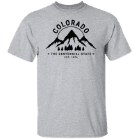 Grafik Amerika Devlet Colorado Centennial Devlet ABD erkek grafikli tişört