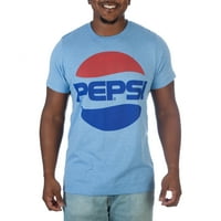 Klasik Pepsi Logolu Erkek Açık Mavi Tişört