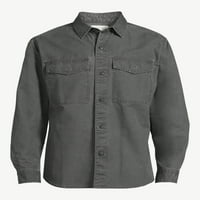 Ücretsiz Montaj erkek Pamuklu Kanvas Gömlek Ceket