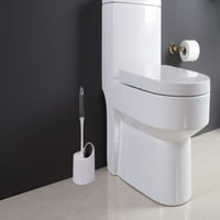 Rüya Banyo Ağır Tuvalet Fırçası ile Parçalamak Geçirmez Kıllar, plastik saplı, ve Katı Plastik Açık taban, Beyaz