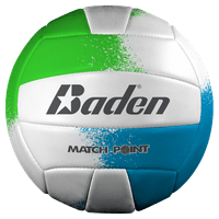 Baden Maç Noktası Voleybol-Neon Mavi Yeşil Beyaz
