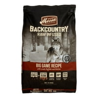 Merrick Backcountry Tahılsız Çiğ İnfüzyonlu Büyük Oyun Tarifi Kuru Köpek Maması, lb