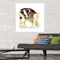 Büyücü Dünyası: Harry Potter-Hufflepuff Resimli Ev Logosu Duvar Posteri, 22.375 34