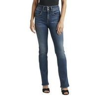 Gümüş Jeans A.Ş. Kadın Avery Yüksek Rise İnce Bootcut Kot, Bel Boyutları 24-36