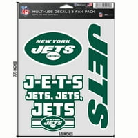New York Jets Prime 5 7.75 Üçlü Çıkartma