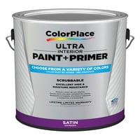 ColorPlace Ultra İç Cephe Boyası ve Astarı, Siyah, Saten, Galon