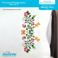 Janlynn Rose & Butterfles Yastık Kılıfı Seti