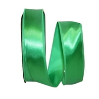 Kağıt Dyna Saten Kurdele, Yeşil, 2-1 8 inç 50yd, 1 Paket