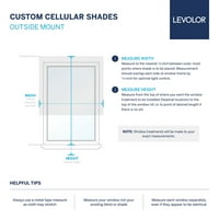 Custom Essentials Koleksiyonu, kablosuz ışık filtreleme hücresel gölge, açık gri, 3 4 Genişlik 72 Uzunluk