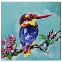 Wynwood Stüdyo Cennet Şarkı Kuş Hayvanlar duvar sanatı Tuval Baskı Mavi 20x20