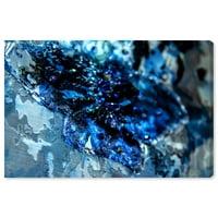 Wynwood Stüdyo Tuval Mark Zunino-Safir Gelgit Goblen Moda ve Glam Moda duvar sanatı tuval Baskı Mavi 24x16