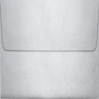 Luxpaper Kare Kapaklı Zarf, 1 2, Gümüş Metalik, 1000 Paket