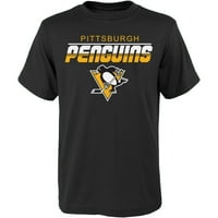 Gençlik Siyah Pittsburgh Penguins Tişört