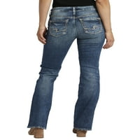 Gümüş Jeans A.Ş. Kadın Suki Orta Rise Bootcut Kot Pantolon, Bel Ölçüleri 24-36