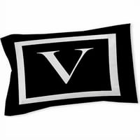 Thumbprintz Klasik Blok Monogram Sahte, Siyah