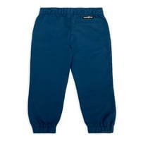 Asmak On çocuğun Streç Jogger Pantolon, Uzun Kollu Kapşonlu ve Grafik Tee Kıyafet Seti, Boyutları 4-18