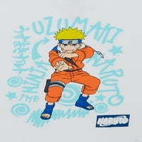 Naruto Erkek Anime Kısa Kollu grafikli tişört, 2'li Paket, Beden XS-2XL