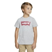 Levi's Erkek Çocuk Kısa Kollu Batwing Tişört, Beden 4-18